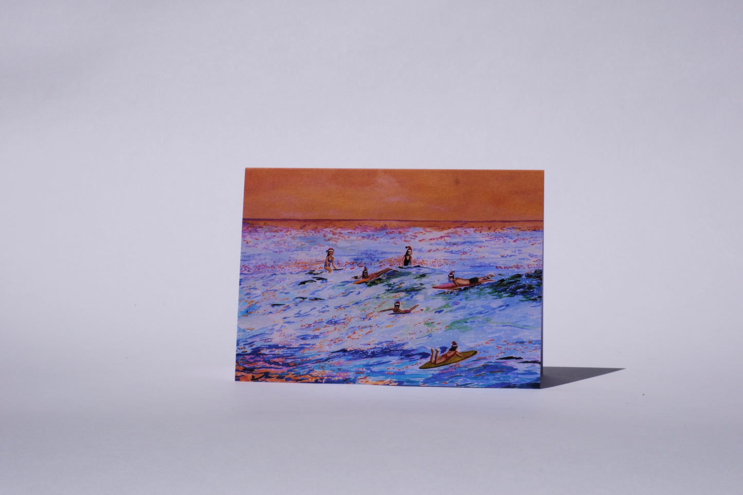 Surfing Christmas card