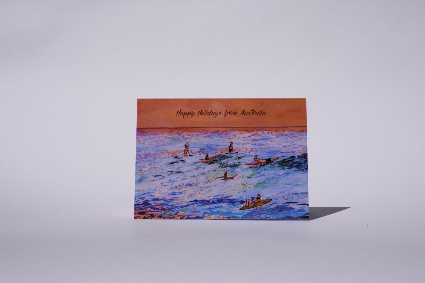 Christmas surfers " Happy Holidays from Australia "